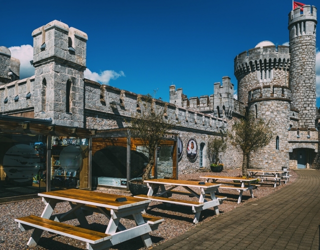 Left side of the courtyard